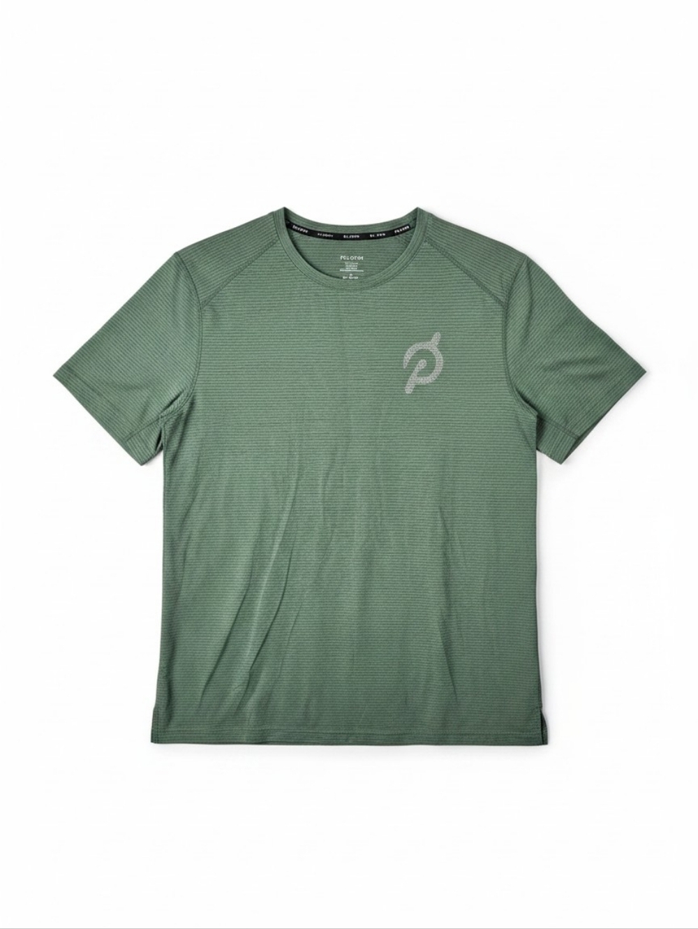 Peloton Performance T Shirt Green Short Sleeve Athletic Tee Men’s Medium
